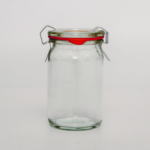 Weck 975 1/4L Cylindrical Jar Set of Six 11.5 Ounce 